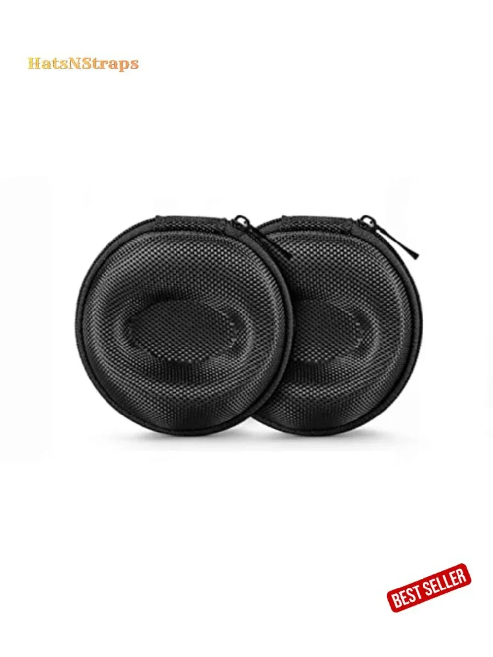 Set of 2 EVA Travel Watch Cases Zipper Storage Boxes for Wristwatches